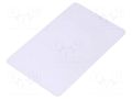 RFID Card; Range: 90mm; 86x54x0.8mm; 13.56MHz; -20÷55°C GOODWIN RFID-GW-NTAG213