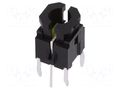 Microswitch TACT; SPST-NO; Pos: 2; 0.05A/12VDC; THT; LED; white DIPTRONICS ML5-H03K-WQA