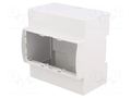 Enclosure: for DIN rail mounting; Y: 90mm; X: 87.8mm; Z: 62mm; grey ITALTRONIC IT-25.0510000.BL