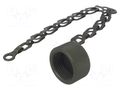 Protection cover; internal thread,threaded joint; black; MS/DS AMPHENOL DS25043-10D