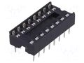 Socket: integrated circuits; DIP16; 7.62mm; THT; Pitch: 2.54mm TE Connectivity 1-2199298-4