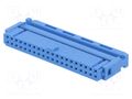 Connector: IDC; plug; female; PIN: 40; angled; IDC; for ribbon cable TE Connectivity 1-1658527-3