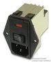 CONNECTOR, POWER ENTRY, RCPT, 10A, 250VAC PE0S0DHXB.