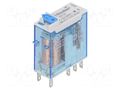Relay: electromagnetic; DPDT; Ucoil: 12VDC; Icontacts max: 15A FINDER 46.52.9.012.0040