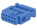 Connector: IDC; plug; female; PIN: 10; IDC; for ribbon cable; 2.54mm TE Connectivity 1658527-4