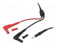 Test lead; probe tip x2,angular banana plug 4mm x2; Len: 1.2m KYORITSU KEW7256