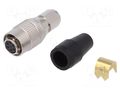 Connector: circular; HR10; push-pull; plug; 2A; silver plated; 5mm HIROSE HR10A-7P-6S-73