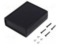 Enclosure: multipurpose; 1593; X: 77mm; Y: 95mm; Z: 30mm; ABS; black HAMMOND HM-1593BBBK