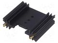 Heatsink: extruded; TO220,TO3P; black; L: 38.1mm; W: 45mm; H: 12.7mm FISCHER ELEKTRONIK SK409-38STS