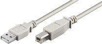 USB 2.0 Hi-Speed Cable, Grey, 1.8 m - USB 2.0 male (type A) > USB 2.0 male (type B) 50953