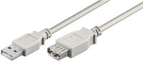USB 2.0 Hi-Speed extension cable, grey, 3 m - USB 2.0 male (type A) > USB 2.0 female (type A) 50961
