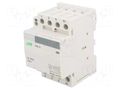Contactor: 4-pole installation; 40A; 230VAC; NC + NO x3; IP20 F&F ST40-31