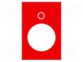 Label; red; Button marking: O; control cassette; 30x40mm SCHNEIDER ELECTRIC ZB2BY2931
