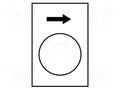 Label; white; Button marking: <-; control cassette; 30x40mm SCHNEIDER ELECTRIC ZB2BY4901