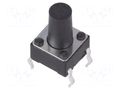 Microswitch TACT; SPST-NO; Pos: 2; 0.05A/12VDC; THT; none; 1N; 6x6mm NINIGI TACT-69K-F