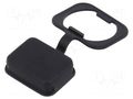 Accessories: protection cover; black; IP67,IP69K; 4761; -25÷120°C SCHURTER 0098.0105