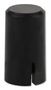 CAP, ROUND, BLACK, PUSHBUTTON SWITCH 1RBLK.