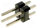 Connector: pin strips; pin header; male; PIN: 4; straight; THT; 2x2 CONNFLY ZL202-4G