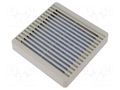 Guard; plastic; 120x120mm; screw; with filter; beige HAMMOND XPFA120CG