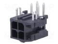 Connector: wire-board; socket; male; PIN: 4; Micro-Fit 3.0; THT; 3mm MOLEX MX-43045-0422