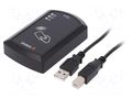 RFID reader; 10÷24V; HID,HID iClass; USB; Range: 80mm; ABS; USB B INVEO RFID-USB-DESK-ICLA