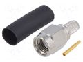 Connector: SMA; plug; male; straight; 50Ω; RG58; soldering,crimped MOLEX MX-73251-0132