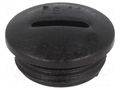 Stopper; PG11; IP54; polyamide; black; V-N-FS; Thread: PG; 6mm HUMMEL HUMMEL-1251110111