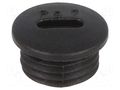Stopper; PG7; IP54; polyamide; black; V-N-FS; Thread: PG; 6mm HUMMEL HUMMEL-1251070111