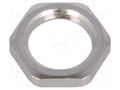 Nut; with earthing; M12; brass; Thk: 2.8mm; Spanner: 15mm; Pitch: 1.5 HUMMEL HUMMEL-1167120050