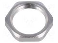Nut; with earthing; PG7; brass; Thk: 2.8mm; Spanner: 15mm; Thread: PG HUMMEL HUMMEL-1167070001