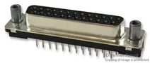 D SUB CONNECTOR, STANDARD, 25 POSITION, RECEPTACLE 1-5745967-6