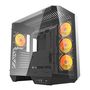 Darkflash DY470 computer case (black) + 4 fans + GPU bracket, Darkflash DY470 fans+holder Bl