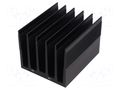 Heatsink: extruded; grilled; black; L: 100mm; W: 82mm; H: 69mm; 1K/W FISCHER ELEKTRONIK SK135/100/SA