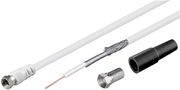 100 dB Coaxial Antenna Cable Set, 10 m - double shielded LNB connection cable with F plugs 51624