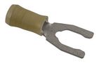 TERMINAL, SPADE/FORK, 1/4IN CRIMP YELLOW 52433-1