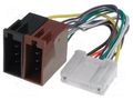 Connector; radio,ISO; Subaru; PIN: 20 4CARMEDIA ZRS-188