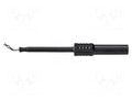 Measuring tip; 1A; black; Socket size: 4mm; Plating: nickel plated SCHÜTZINGER ZPK8066NI-SW
