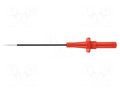 Measuring tip; 5A; red; Socket size: 4mm; Plating: nickel plated SCHÜTZINGER SPS8034NI-RT