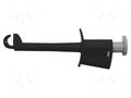 Clip-on probe; hook type; 20A; black; Insulation: polyamide; 4mm SCHÜTZINGER SKPS8341NI-SW