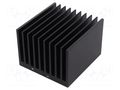 Heatsink: extruded; grilled; black; L: 100mm; W: 95mm; H: 70mm FISCHER ELEKTRONIK SK645/100/SA