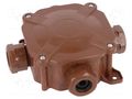 Enclosure: junction box; X: 75mm; Y: 75mm; Z: 35mm; wall mount; IP67 PAWBOL PW-A.0035BR