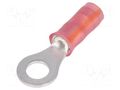 Tip: ring; M4; Ø: 4.34mm; 0.5mm2; crimped; for cable; insulated; red TE Connectivity 1-320551-3