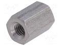 Screwed spacer sleeve; 8mm; Int.thread: M3; hexagonal DREMEC TFF-M3X8/DR144