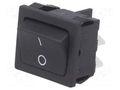 ROCKER; DPST; Pos: 2; ON-OFF; 10A/250VAC; 10A/28VDC; black; none BULGIN AE-H8650VBAAG