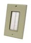 DECOR BRUSH PLATE, WHT BRUSH/IVORY PLATE DBPW-I