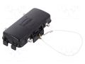 Protection cover; size 16B; cord; Han® B; for double latch; black HARTING 09307165425