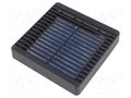 Guard; plastic; 120x120mm; screw; with filter; black; IP54 HAMMOND XPFA120BK