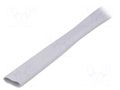 Insulating tube; silicone; light grey; -30÷200°C; Øint: 12mm; L: 1m FIX&FASTEN SRT12