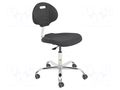Chair; ESD; Seat dim: 470x440mm; Back dim: 420x320mm; 440÷570mm RT WORK ESD-CHAIR03