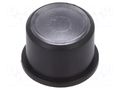 Button; round; black; Ø9.6mm; plastic MEC MEC1F091